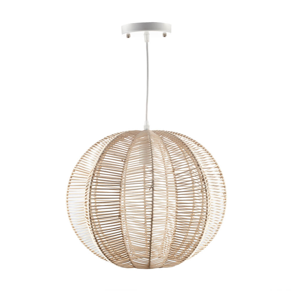 Round Woven Rattan Pendant Lamp - Woven Rattan Pendant Lamp